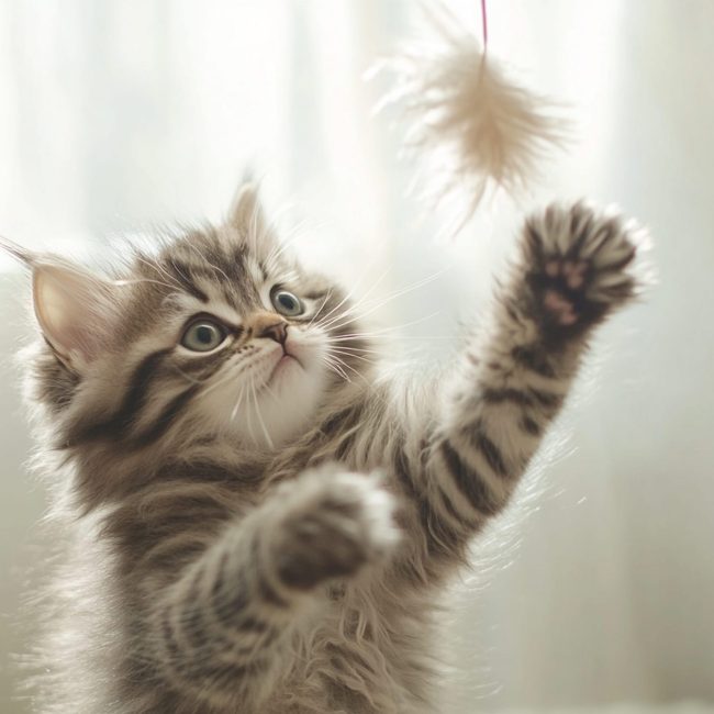 Het opvoeden van een kitten moet je niet laten zitten..